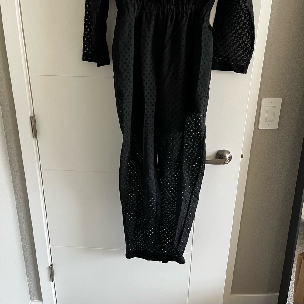 IRO Gleda eyelet jumpsuit black size 38 - Picture 9 of 9